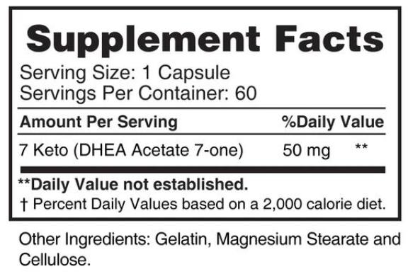 7-KETO DHEA 25 Mg