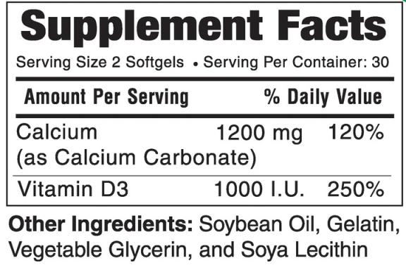 LIQUID CALCIUM 1200 PLUS VITAMINA D